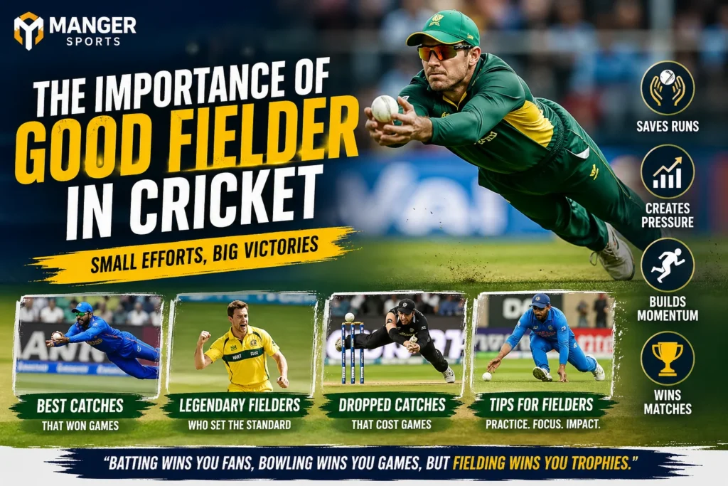 IMPORTANCE OF GOOD FIELDER
