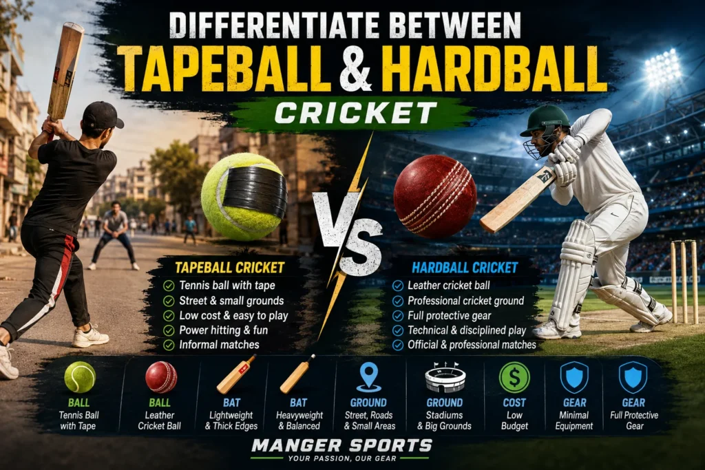 tapeball and hardball cricket