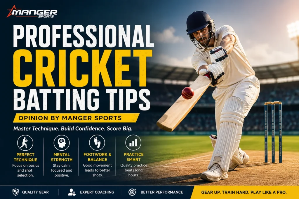 professional cricket batting tips