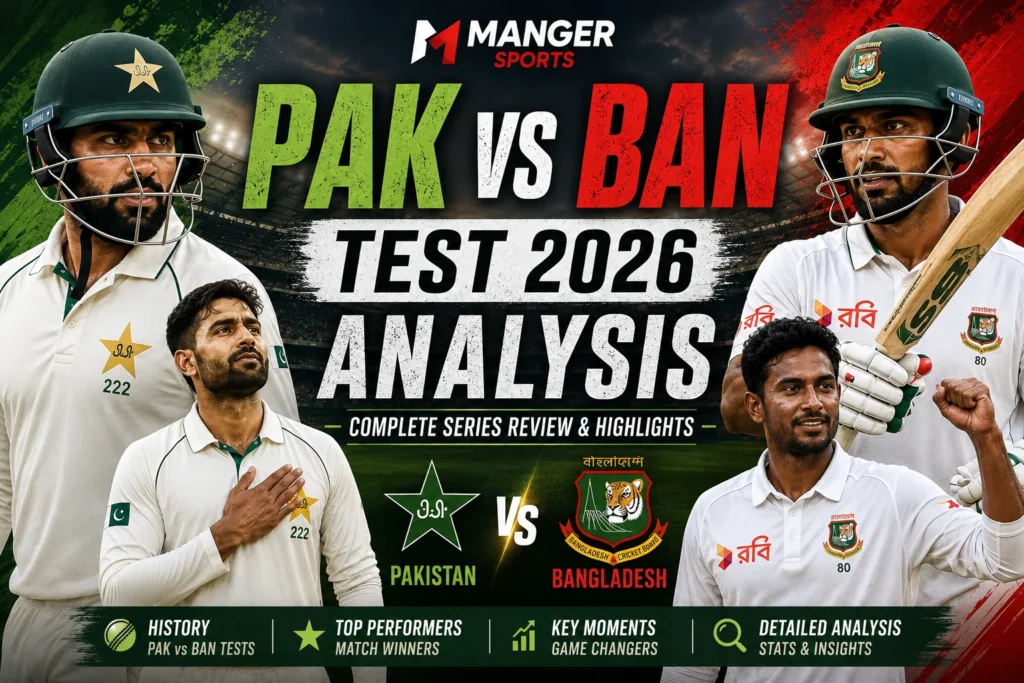 PAK VS BAN test