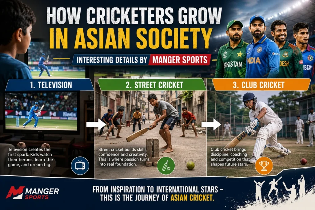 how cricketers grow in asian society