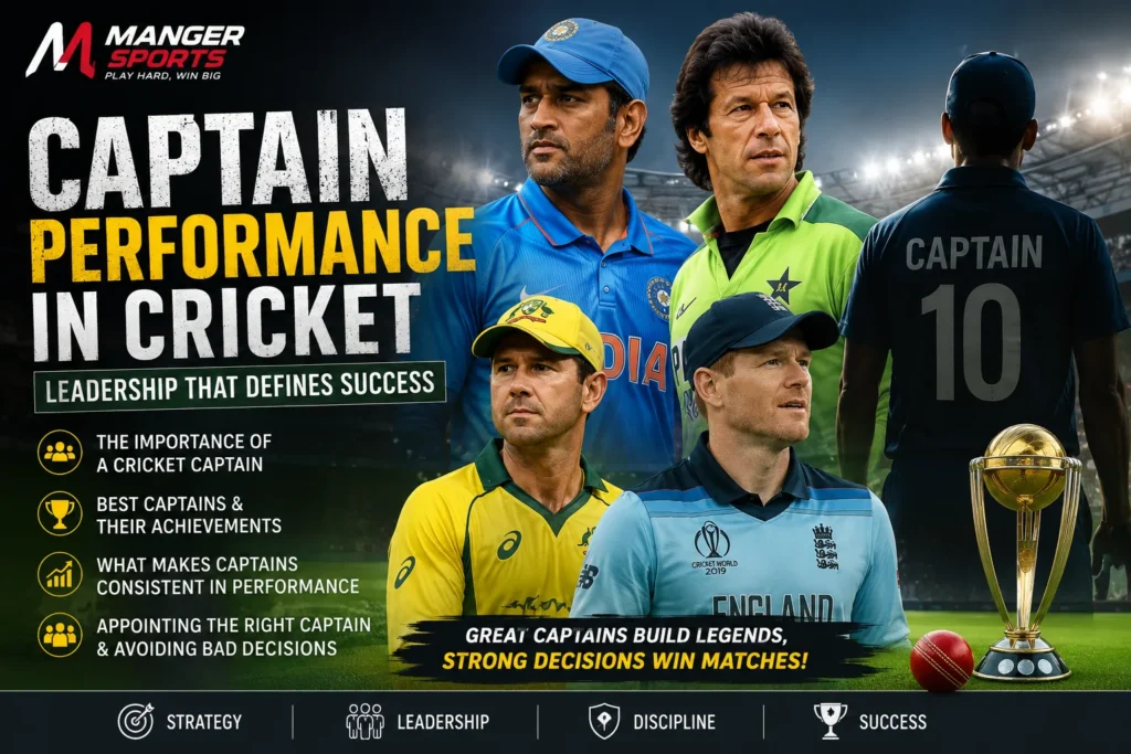 importance of captain performance in cricket